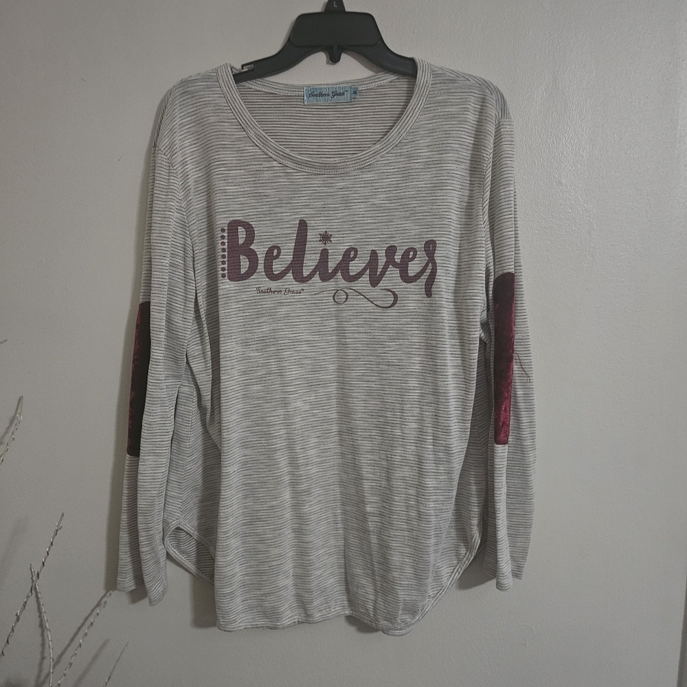 Southern Grace Striped Long Sleeve Shirt